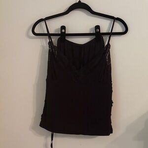 Victoria's Secret Black Camisole with Lace Detail